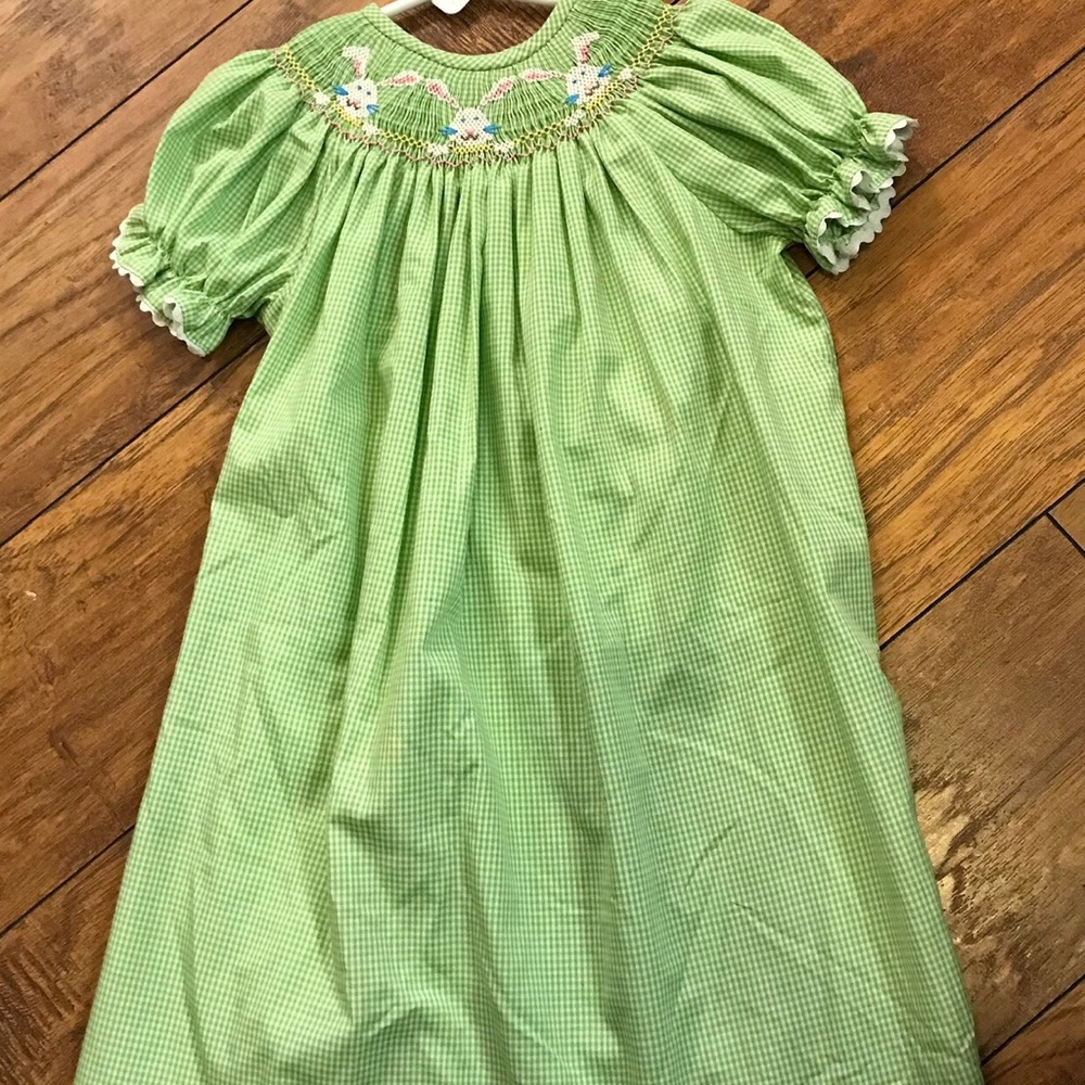 Easter smocked dress girls